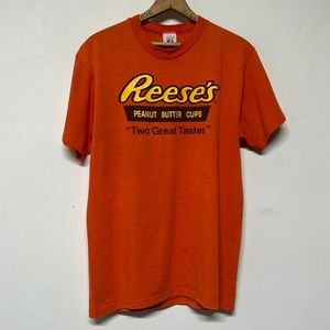 Vintage Reese’s Peanut Butter Cup Orange Tee Made in USA Unisex